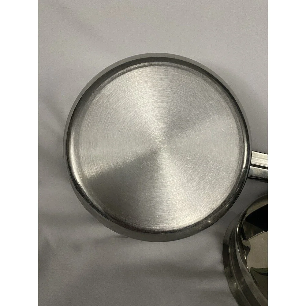 Amway Queen .75 Quart Sauce Pan & Lid Multi Ply 18/8 Stainless Cookware USA